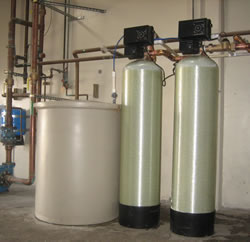 Commercial water softener plus multi-media filter
